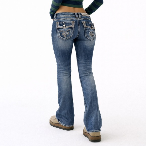 Rock Revival Denim - Y2K Rock Revival Ellar Low Rise Bootcut Jeans Size 27